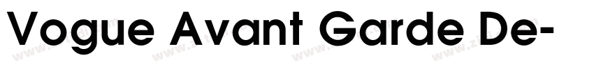 Vogue Avant Garde De字体转换
